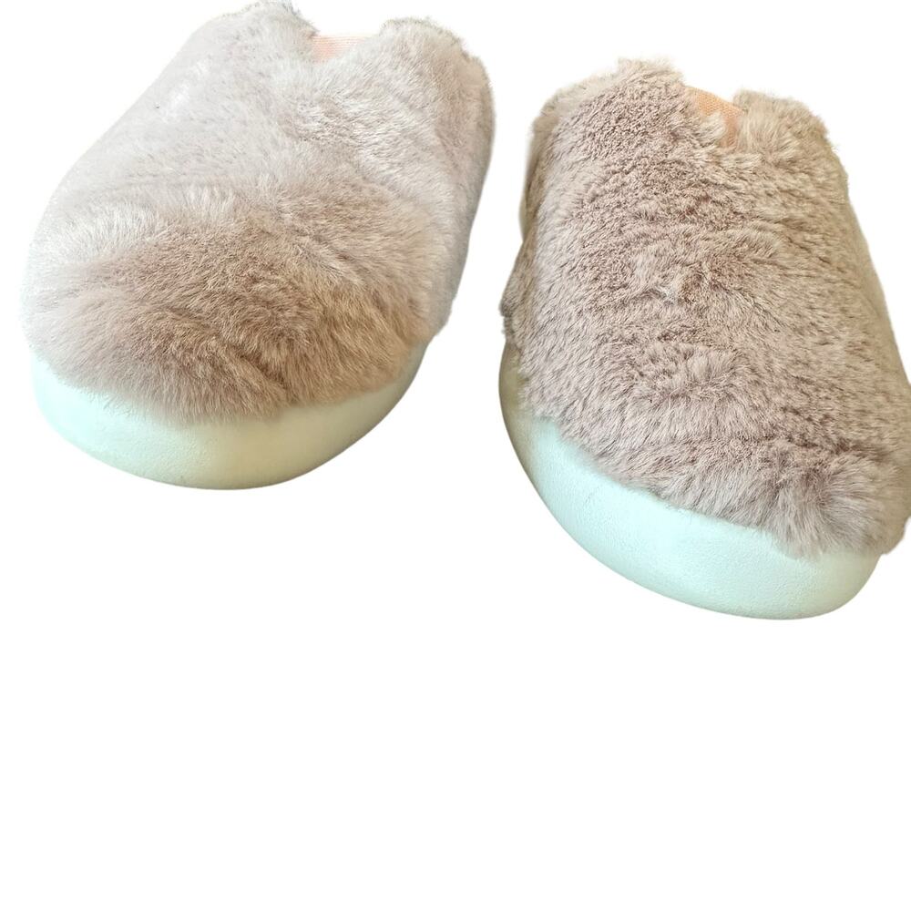 Toms | Size 7 Slippers Alpargata Mallow Mule Rose Smoke Faux Fur Pink - Picture 7 of 12